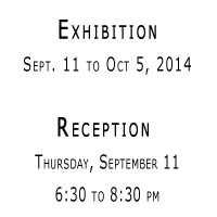 atelier exhibit sept 11 to oct 5 2014