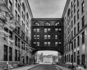 bridge between 2 buildings