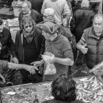 customer at fish market