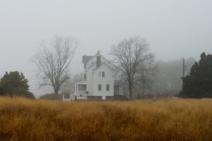 house in a field